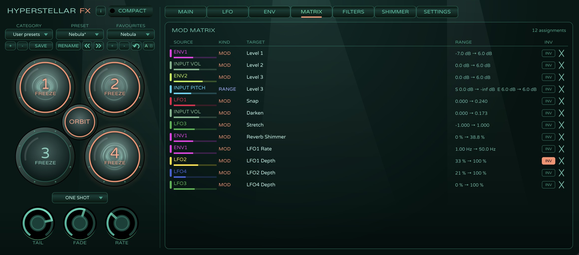 Mod matrix